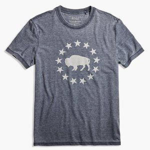 NWT Lucky Brand Buffalo Star Graphic Tee Gray S/P